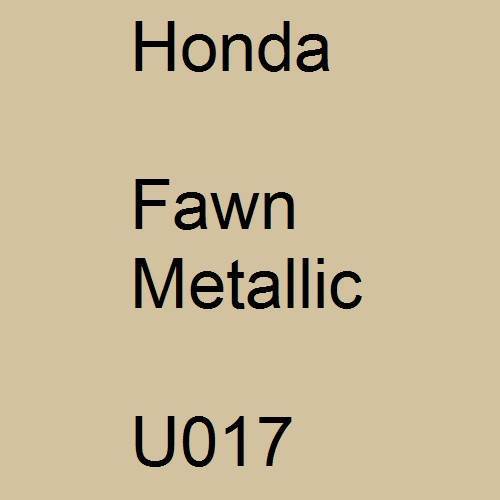 Honda, Fawn Metallic, U017.